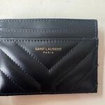 Pasjeshouder, Saint Laurent Paris, Quilted Leather, Zwart